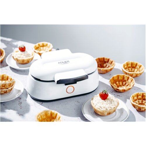 Adler , Waffle Bowl Maker , AD 3062 , 1000 W , Number of pastry 2 , Bowl , White
