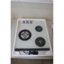 SALE OUT. Simfer Hob H4.305.HGSBB Gas on glass, Number of burners/cooking zones 3, Rotary painted inox knobs, White, SCRATCHES ON BOTTOM