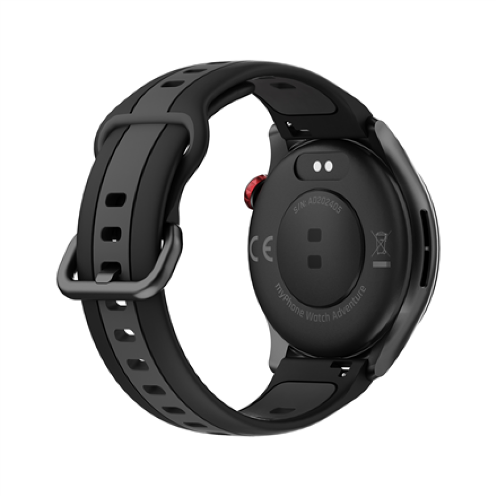 myPhone Watch Adventure , Smart watch , GPS (satellite) , AMOLED , 1.43 , Waterproof , Black