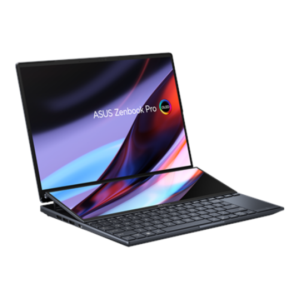 Asus Zenbook Pro 14 Duo OLED UX8402ZE-M3021X Tech Black, 14.5 , OLED, Touchscreen, 2.8K, 2880 x 1800 pixels, Intel Core i9, i9-12900H, 32 GB, LPDDR5 on board, SSD 2000 GB, NVIDIA GeForce RTX 3050 Ti, GDDR6, 4 GB, No Optical Drive, Windows 11 Pro, 802.11ax