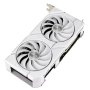 Asus Dual GeForce RTX 4060 EVO White OC Edition 8GB GDDR6 , NVIDIA , 8 GB , GeForce RTX 4060 , GDDR6 , HDMI ports quantity 1 , PCI Express 4.0