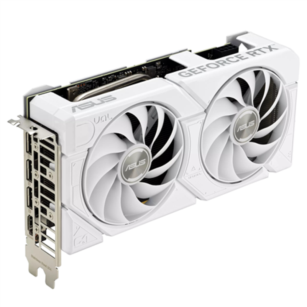 Asus Dual GeForce RTX 4060 EVO White OC Edition 8GB GDDR6 , NVIDIA , 8 GB , GeForce RTX 4060 , GDDR6 , HDMI ports quantity 1 , PCI Express 4.0