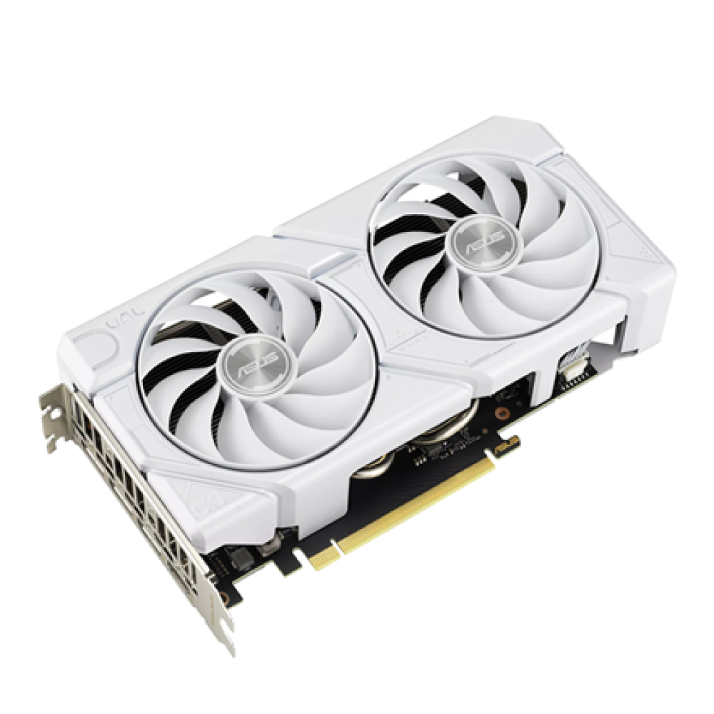 Asus Dual GeForce RTX 4060 EVO White OC Edition 8GB GDDR6 , NVIDIA , 8 GB , GeForce RTX 4060 , GDDR6 , HDMI ports quantity 1 , PCI Express 4.0