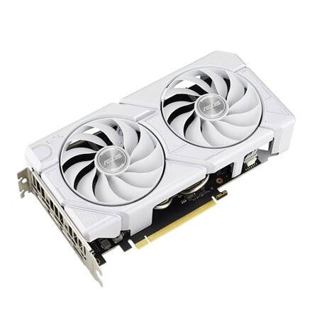 Asus Dual GeForce RTX 4060 EVO White OC Edition 8GB GDDR6 , NVIDIA , 8 GB , GeForce RTX 4060 , GDDR6 , HDMI ports quantity 1 , PCI Express 4.0