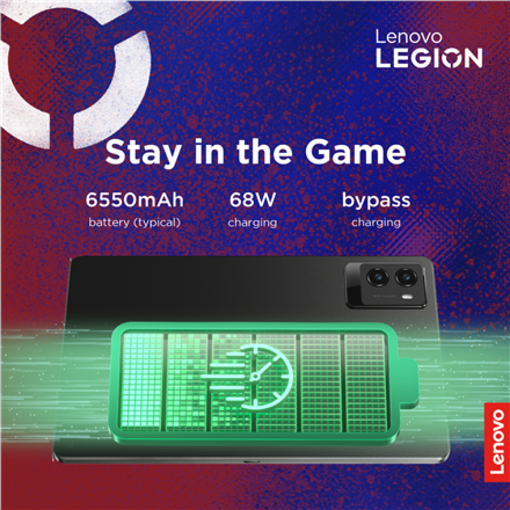 Lenovo Legion Tab (without power adapter) , 8.8 , Eclipse Black , 2560 x 1600 pixels , Qualcomm , Snapdragon 8 Gen 3 , 12 GB , Soldered LPDDR5x , 256 GB , Wi-Fi , Front camera , 8 MP , Rear camera , 13 MP , Bluetooth , 5.4 , Android , 14 , Warranty 24 mon