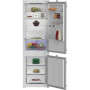 BEKO Refrigerator , B3BCNA294HS , Energy efficiency class E , Built-in , Combi , Height 177.5 cm , No Frost system , Fridge net capacity 194 L , Freezer net capacity 76 L , Display , 37 dB , White