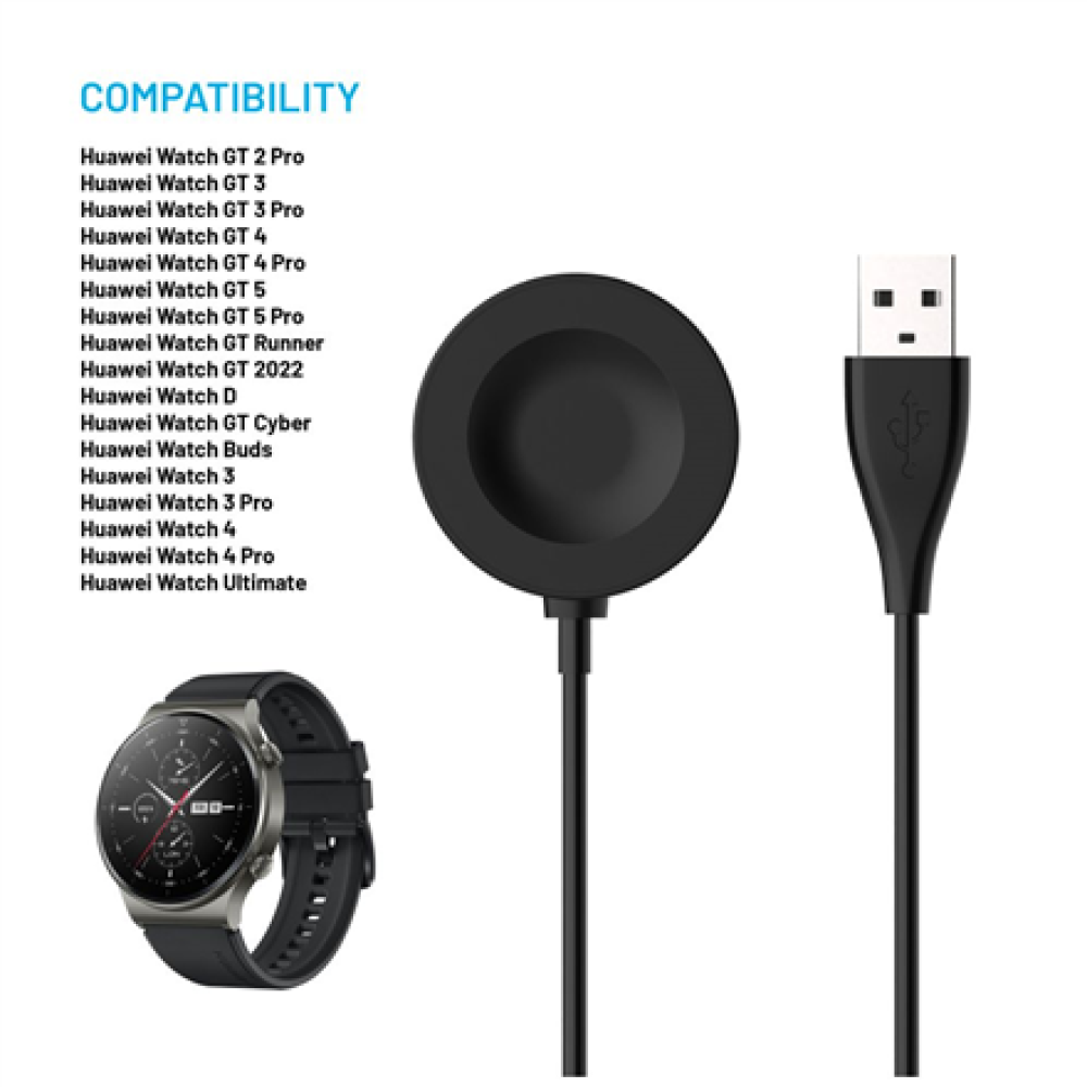 Fixed , USB-A charging cable for Huawei Watch GT 2 Pro/3/3 Pro/4/4 Pro/5/5 Pro
