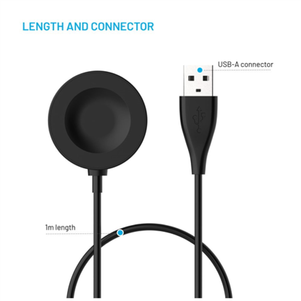 Fixed , USB-A charging cable for Huawei Watch GT 2 Pro/3/3 Pro/4/4 Pro/5/5 Pro