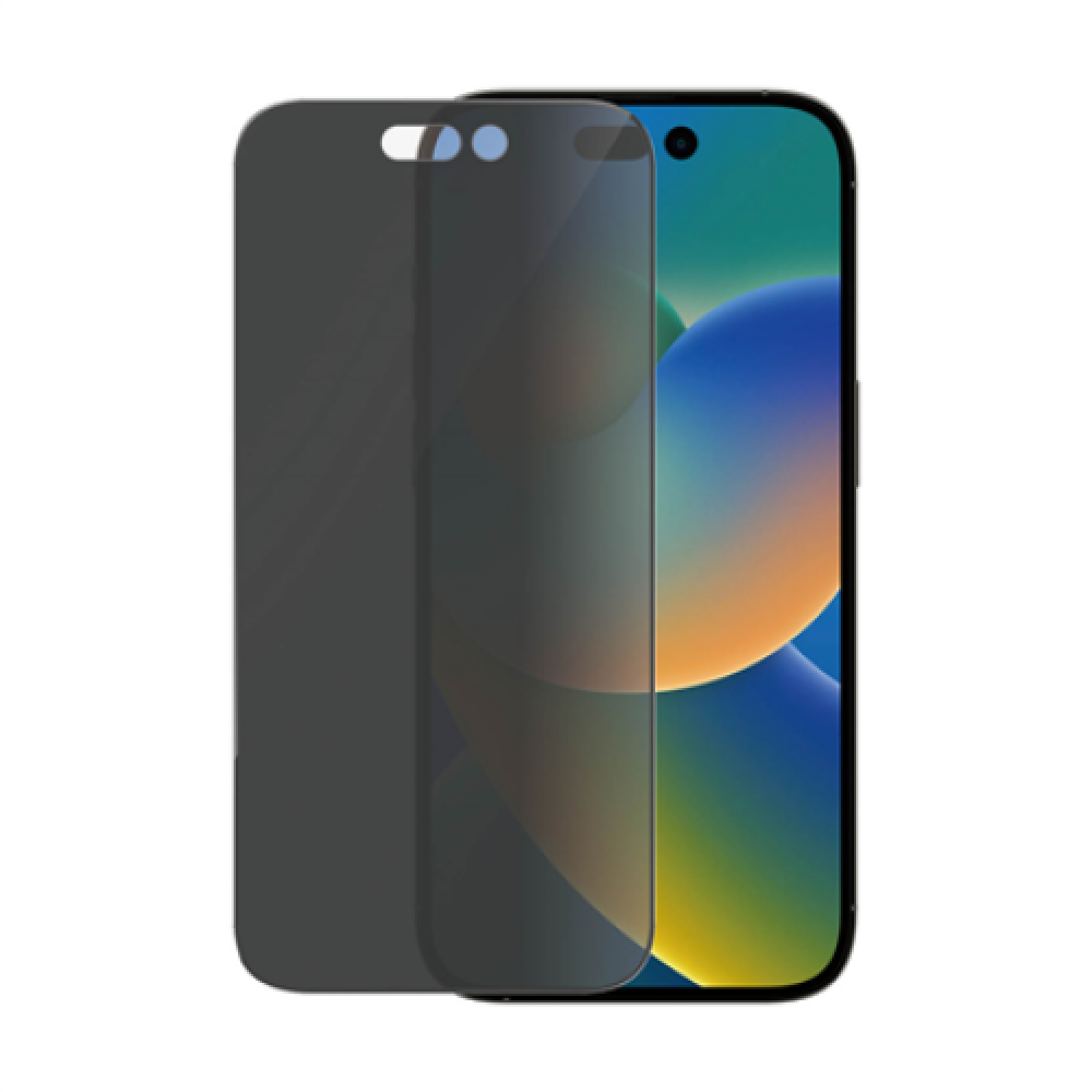 PanzerGlass , Screen protector , Apple , iPhone 14 Pro , Glass , Black , Ultra-Wide Fit , Privacy