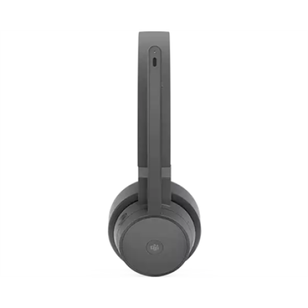 Lenovo Go Wireless ANC Headset with Charging Stand Built-in microphone, Over-Ear, Noise canceling, Bluetooth, USB Type-C, Storm Grey