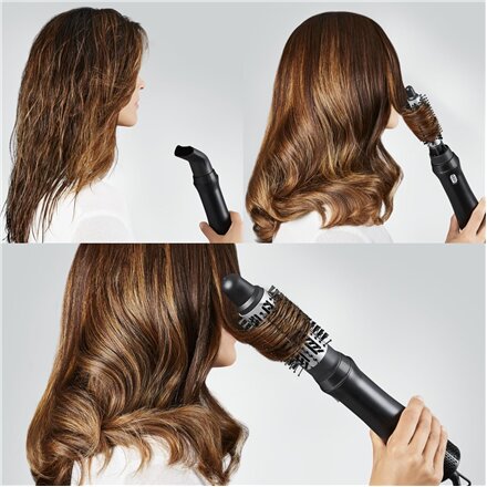 Rowenta Hair styling comb , CF6320F0 Express Style , 750 W , Black