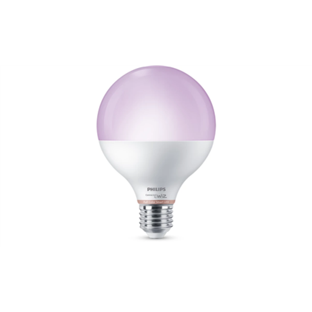 Philips Smart WFB 75W G95 822-65 RGB 1PF/6 , E27 , 11 W , Warm to cool white light , Bluetooth, Wi-Fi