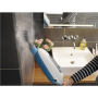 BLACK & DECKER , Steam mop , FSMH13E10-QS , Power 1300 W , Water tank capacity 0.38 L , White/Blue