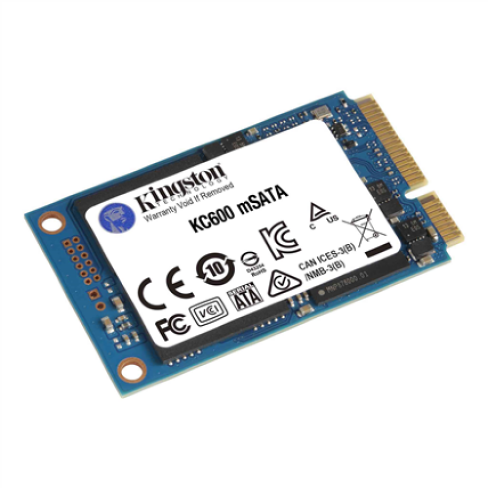 Kingston , KC600 , 1000 GB , Solid-state drive interface mSATA , Read speed 550 MB/s , Write speed 520 MB/s