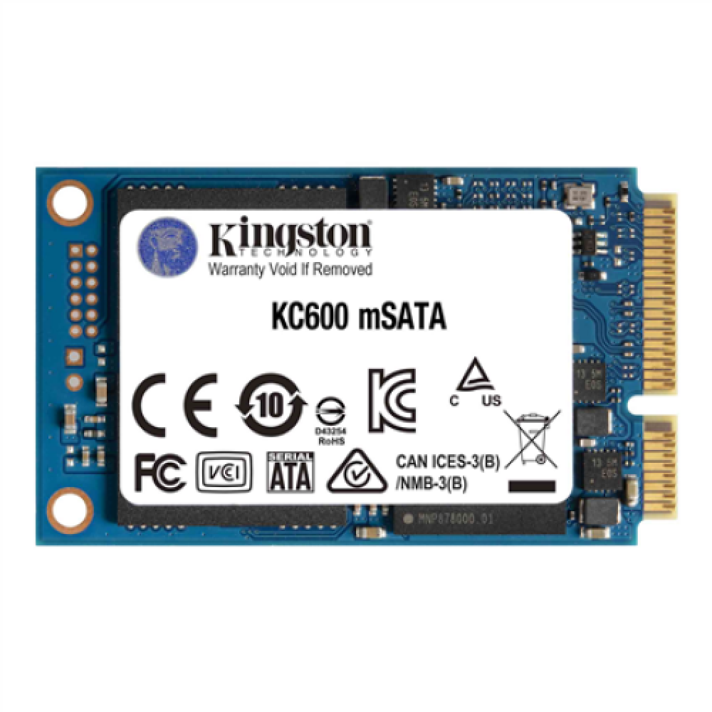Kingston , KC600 , 1000 GB , Solid-state drive interface mSATA , Read speed 550 MB/s , Write speed 520 MB/s
