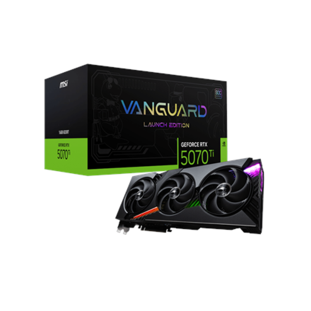 MSI GeForce RTX 5070 Ti 16G VANGUARD SOC LAUNCH EDITION , NVIDIA , 16 GB , GeForce RTX 5070 Ti , GDDR7 , HDMI ports quantity 1 , PCI Express Gen 5