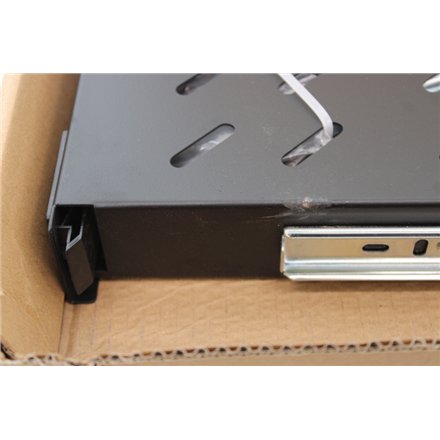 SALE OUT. Digitus DN-19 TRAY-2-1000-SW Pull-out shelf, 1U, 720mm depth , SALE OUT. Digitus Extendible Shelf for 483 mm Cabinets , DN-19 TRAY-2-1000SW , Black , DAMAGED PACKAGING, SCRATCHED, DENT CORNER
