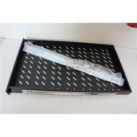 SALE OUT. Digitus DN-19 TRAY-2-1000-SW Pull-out shelf, 1U, 720mm depth , SALE OUT. Digitus Extendible Shelf for 483 mm Cabinets , DN-19 TRAY-2-1000SW , Black , DAMAGED PACKAGING, SCRATCHED, DENT CORNER