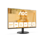 AOC 24B3QA2 , 24 , IPS , FHD , 16:9 , 120 Hz , 1 ms , 1920 x 1080 pixels , 300 cd/m² , HDMI ports quantity 1 , Black