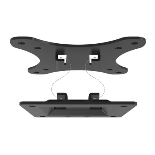 Digitus , Wall mount , DA-90303-1 , Fixed , Maximum weight (capacity) 18 kg , Black