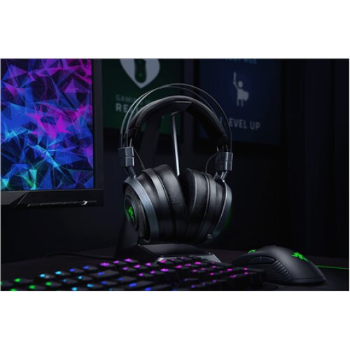 Razer Gaming Headset for Xbox One, Wireless, Nari Ultimate, Black/Green, Built-in microphone