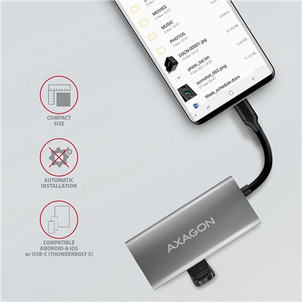 AXAGON SuperSpeed USB-C 10 Gbps SPEEDSTER 4 Hub , HMC-4G2