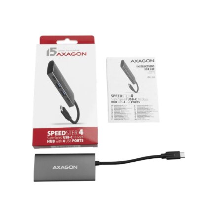AXAGON SuperSpeed USB-C 10 Gbps SPEEDSTER 4 Hub , HMC-4G2