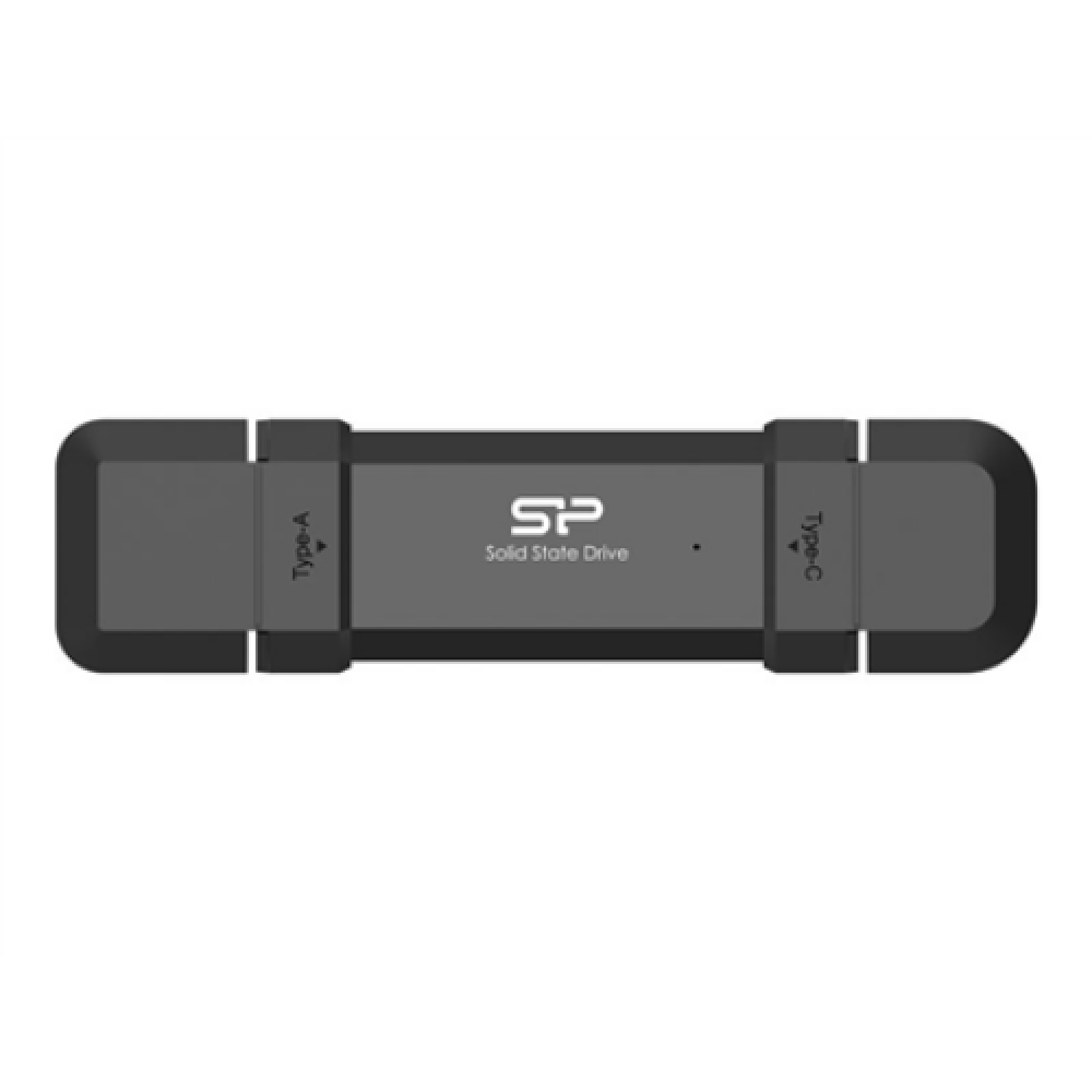 Portable External SSD , DS72 , 500 GB , N/A , USB Type-A, USB Type-C 3.2 Gen 2 , Black