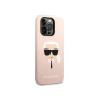 Karl Lagerfeld KLHMP14XSLKHLP , Back cover , Apple , iPhone 14 Pro Max , Silicone , Pink