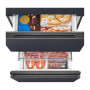 Midea Refrigerator , MDRB542BIE70 , Energy efficiency class Class E , Free standing , Height 191 cm , Combi , No Frost system , Fridge net capacity 257 L , Freezer net capacity 135 L , Display , 38 dB , Grey