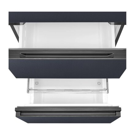 Midea Refrigerator , MDRB542BIE70 , Energy efficiency class Class E , Free standing , Height 191 cm , Combi , No Frost system , Fridge net capacity 257 L , Freezer net capacity 135 L , Display , 38 dB , Grey