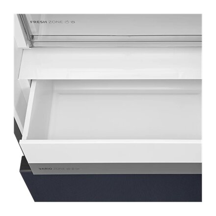 Midea Refrigerator , MDRB542BIE70 , Energy efficiency class Class E , Free standing , Height 191 cm , Combi , No Frost system , Fridge net capacity 257 L , Freezer net capacity 135 L , Display , 38 dB , Grey