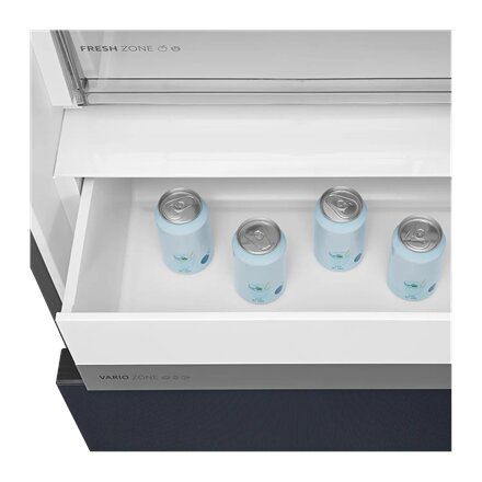 Midea Refrigerator , MDRB542BIE70 , Energy efficiency class Class E , Free standing , Height 191 cm , Combi , No Frost system , Fridge net capacity 257 L , Freezer net capacity 135 L , Display , 38 dB , Grey