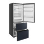 Midea Refrigerator , MDRB542BIE70 , Energy efficiency class Class E , Free standing , Height 191 cm , Combi , No Frost system , Fridge net capacity 257 L , Freezer net capacity 135 L , Display , 38 dB , Grey