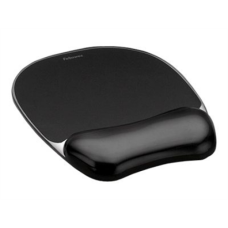 Fellowes , Mouse pad with wrist pillow , 202 x 235 x 25 mm , Black