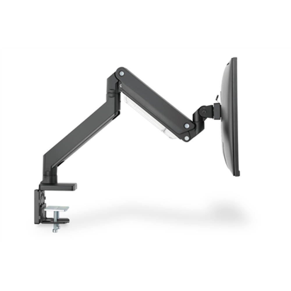 Digitus Desk Mount , Universal Single Monitor Mount with Gas Spring and Clamp Mount , Adjustable Height, Rotate, Tilt, Swivel , 15-35 , Maximum weight (capacity) 15 kg , Black