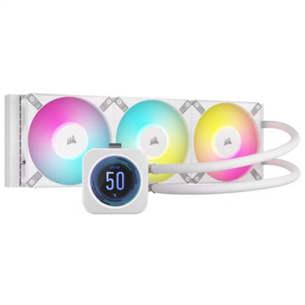 Corsair , iCUE H150i ELITE LCD XT Display , White , Intel, AMD , CPU Liquid Cooler