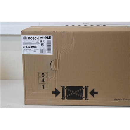 SALE OUT. , Bosch , Microwave Oven , BFL524MB0 , Built-in , 20 L , 800 W , Black , DAMAGED PACKAGING