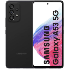 Samsung , Galaxy , A53 A536 , Awesome Black , 6.5 , Super AMOLED , 1080 x 2400 , Internal RAM 6 GB , 128 GB , Dual SIM , Nano-SIM , 4G , 5G , Main camera resolution 64+12+5+5 MP , Secondary camera resolution 32 MP , Android , 12