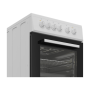 INDESIT Cooker , I5V8PMW , Hob type Ceramic , Oven type Electric , White , Width 50 cm , Depth 60 cm , 55 L