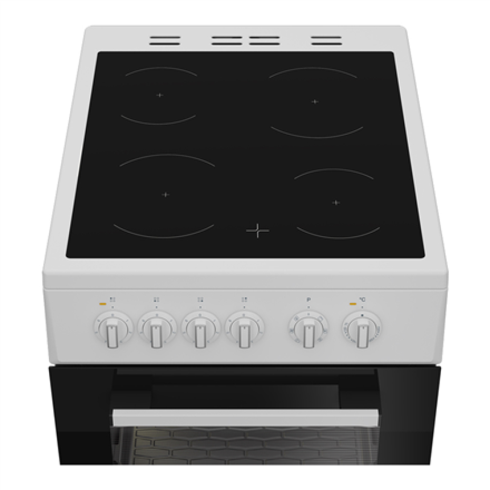 INDESIT Cooker , I5V8PMW , Hob type Ceramic , Oven type Electric , White , Width 50 cm , Depth 60 cm , 55 L