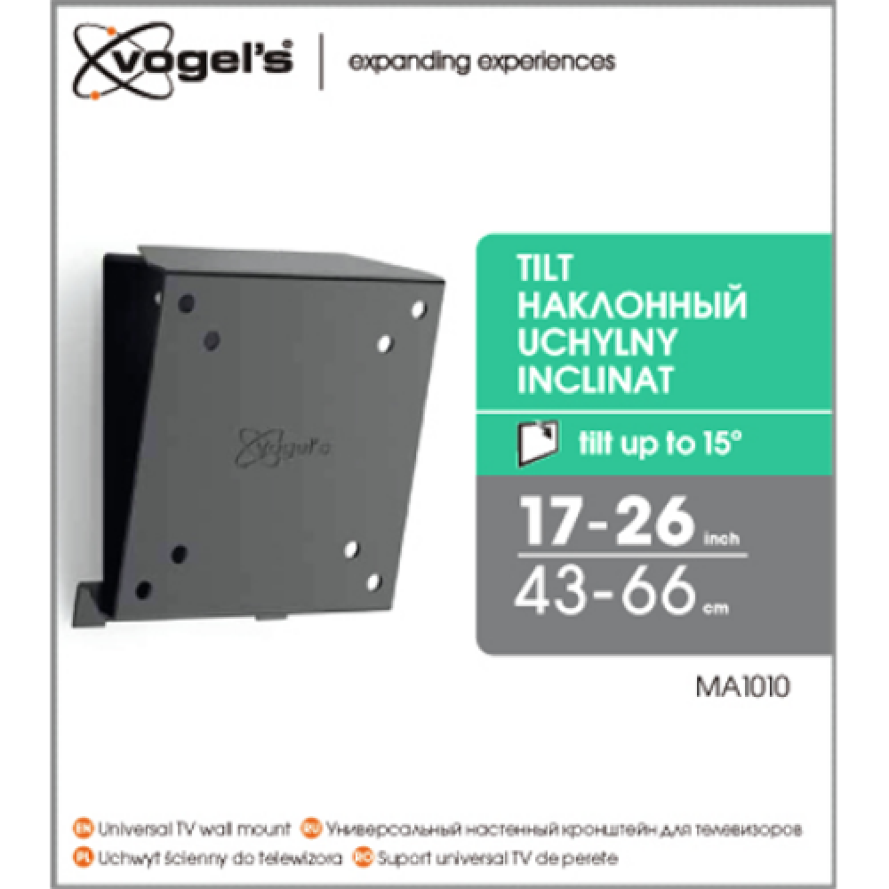 Vogels , Wall mount , MA1010-A1 , Tilt , 17-26 , Maximum weight (capacity) 30 kg , Black