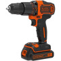 BLACK & DECKER , Impact driver-drill , BDCHD18K-QW , 18 V , 1.5 Ah , Li-Ion