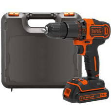BLACK & DECKER Impact driver-drill , BDCHD18K-QW , 18 V , 1.5 Ah , Li-Ion