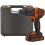BLACK & DECKER Impact driver-drill , BDCHD18K-QW , 18 V , 1.5 Ah , Li-Ion