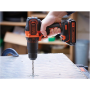 BLACK & DECKER Impact driver-drill , BDCHD18K-QW , 18 V , 1.5 Ah , Li-Ion