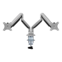 Logilink BP0043 Dual Monitor Desk mount, 13-32,gas spring, aluminum , Logilink