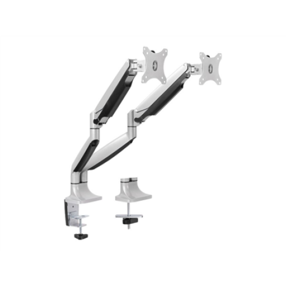 Logilink BP0043 Dual Monitor Desk mount, 13-32,gas spring, aluminum , Logilink