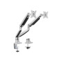 Logilink BP0043 Dual Monitor Desk mount, 13-32,gas spring, aluminum , Logilink
