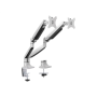 Logilink BP0043 Dual Monitor Desk mount, 13-32,gas spring, aluminum , Logilink
